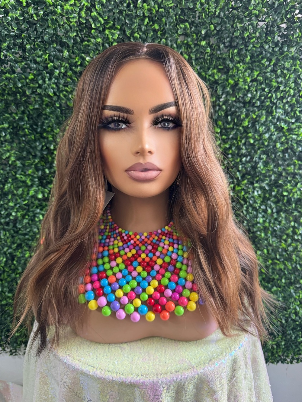 Mono silk lace closure wig